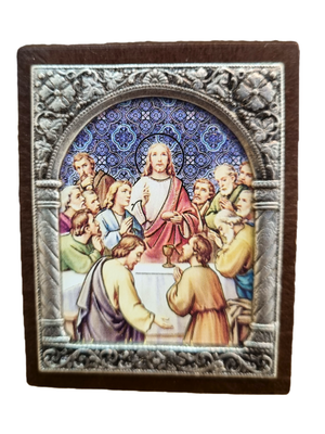 Adorno Italiano Santa Ceia 6 cm x 5 cm-TerraCotta Arte Sacra