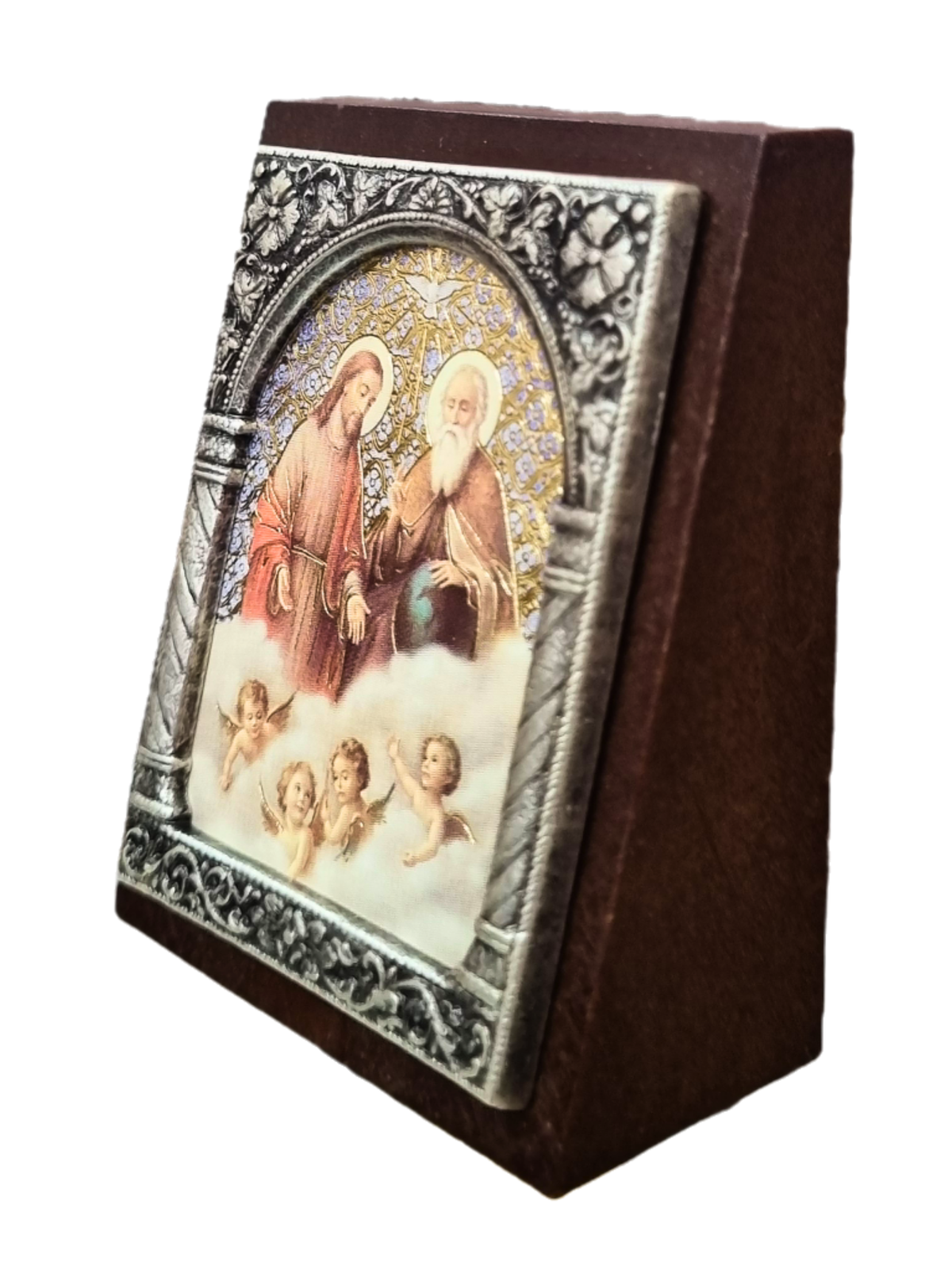 Adorno Italiano Santíssima Trindade 6 cm x 5 cm-TerraCotta Arte Sacra