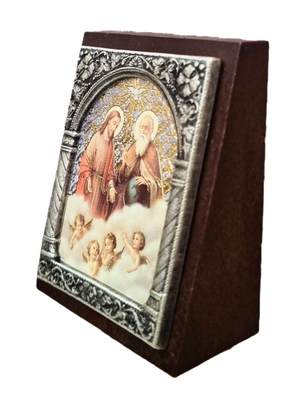 Adorno Italiano Santíssima Trindade 6 cm x 5 cm-TerraCotta Arte Sacra