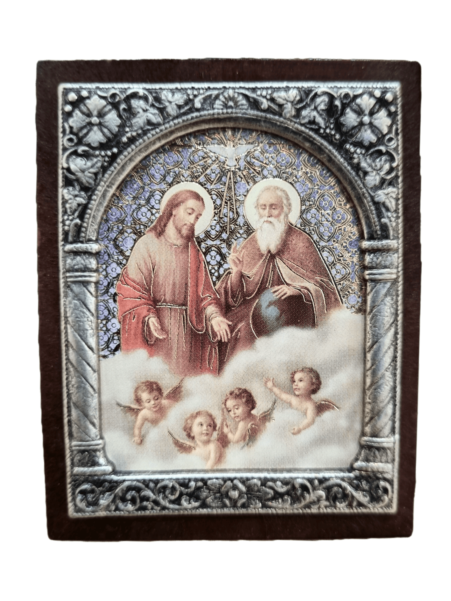 Adorno Italiano Santíssima Trindade 6 cm x 5 cm-TerraCotta Arte Sacra