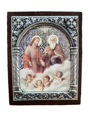 Adorno Italiano Santíssima Trindade 6 cm x 5 cm-TerraCotta Arte Sacra