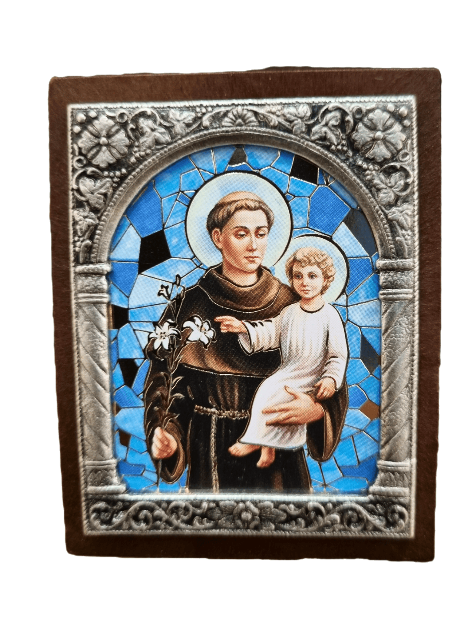 Adorno Italiano Santo Antônio 6 cm x 5 cm-TerraCotta Arte Sacra