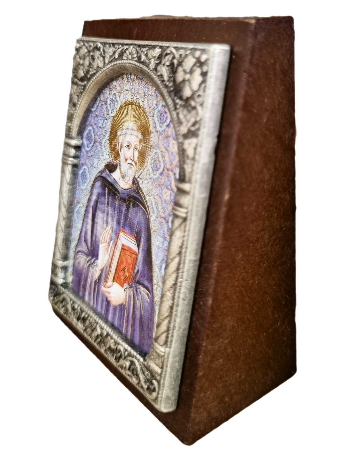 Adorno Italiano São Bento de Aniane 6 cm x 5 cm-TerraCotta Arte Sacra