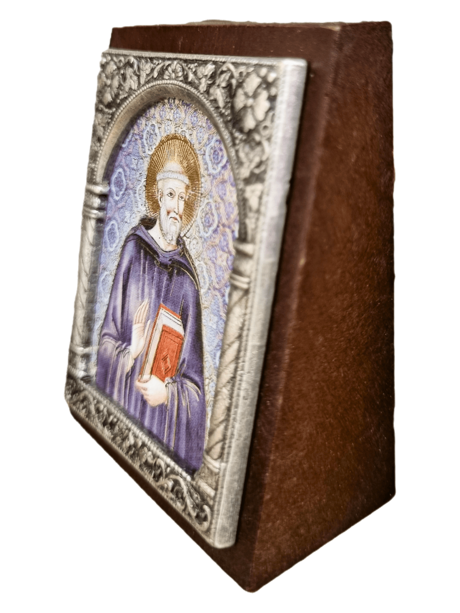 Adorno Italiano São Bento de Aniane 6 cm x 5 cm-TerraCotta Arte Sacra