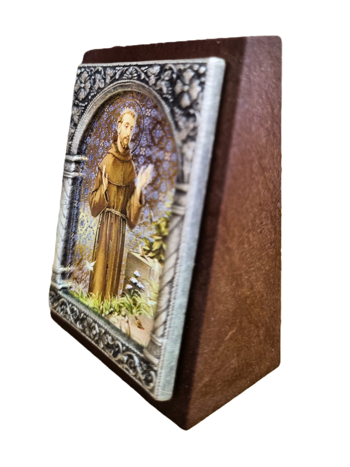 Adorno Italiano São Francisco 6 cm x 5 cm-TerraCotta Arte Sacra