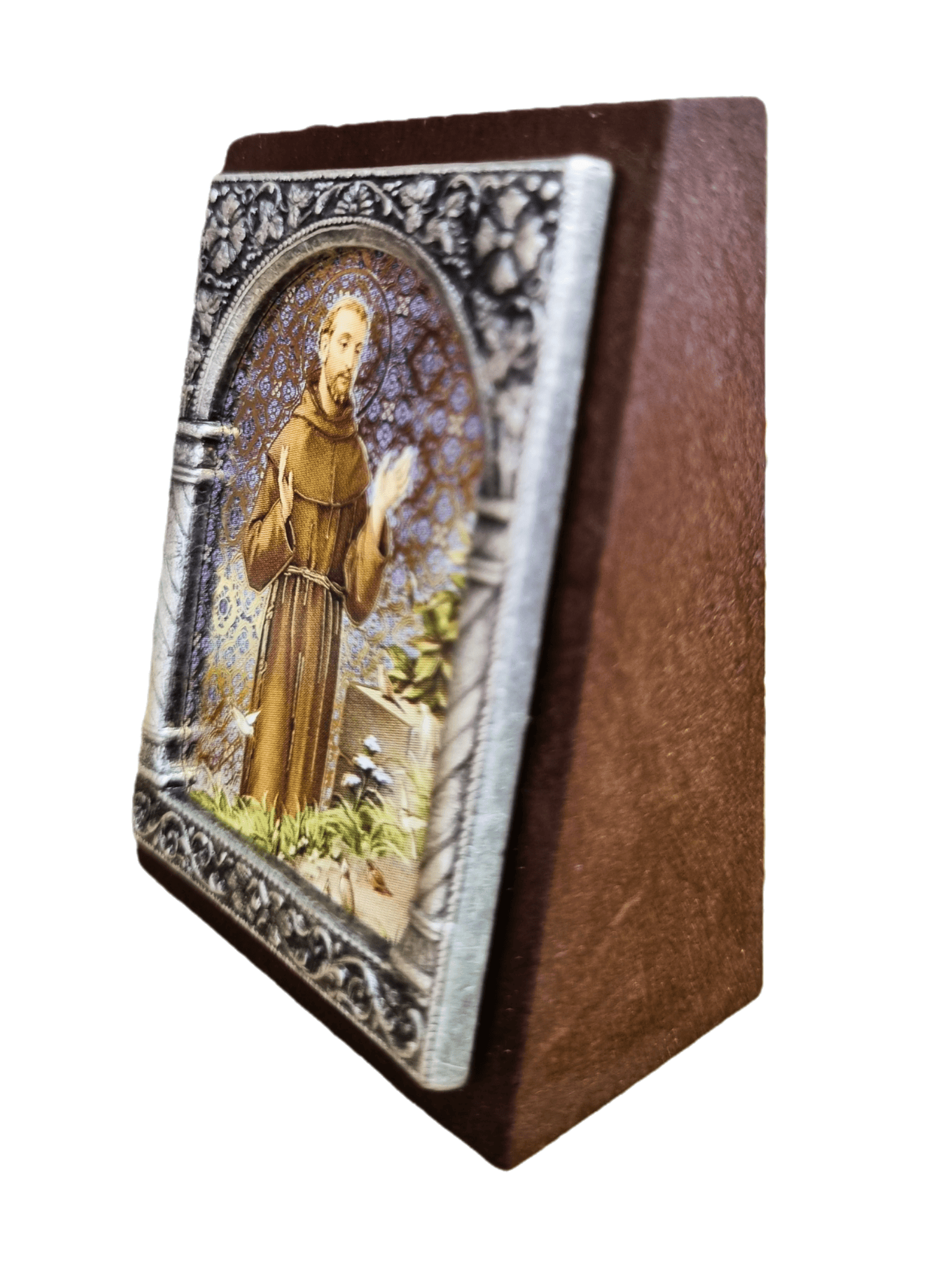 Adorno Italiano São Francisco 6 cm x 5 cm-TerraCotta Arte Sacra