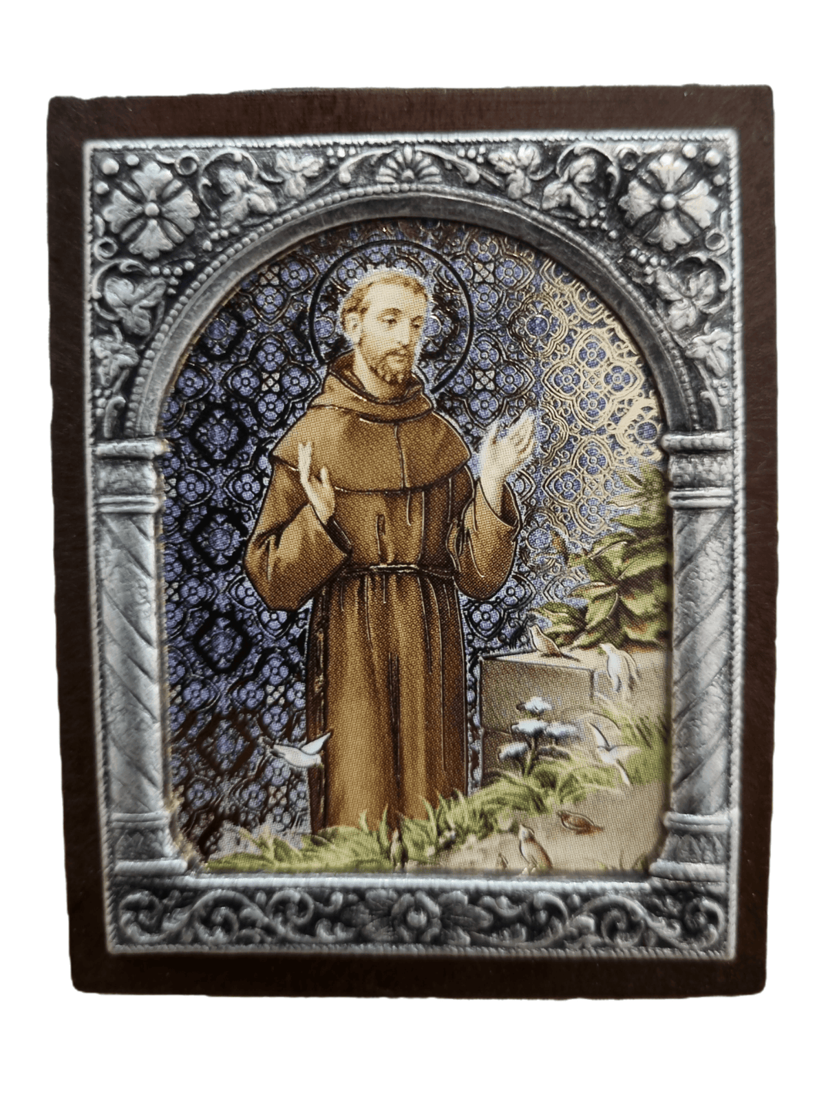 Adorno Italiano São Francisco 6 cm x 5 cm-TerraCotta Arte Sacra