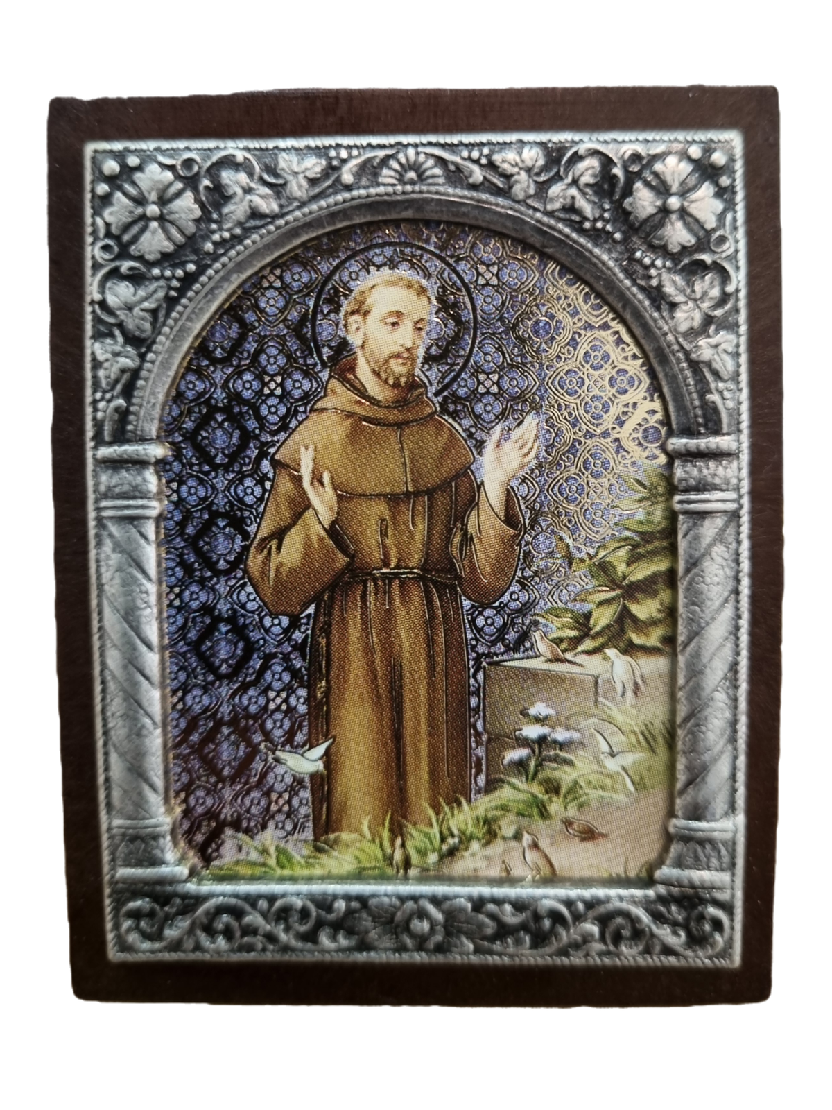 Adorno Italiano São Francisco 6 cm x 5 cm-TerraCotta Arte Sacra