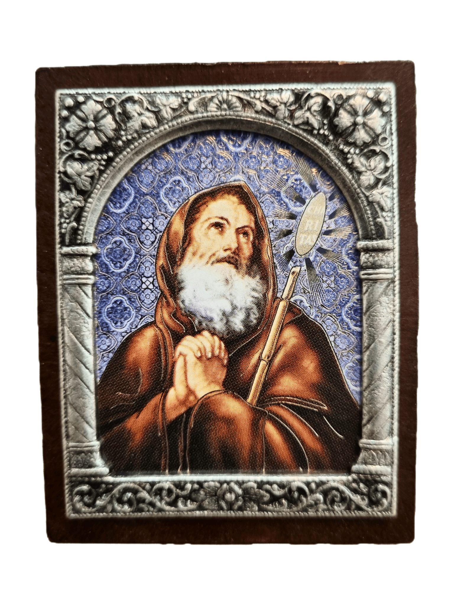 Adorno Italiano São Francisco de Paula 6 cm x 5 cm-TerraCotta Arte Sacra