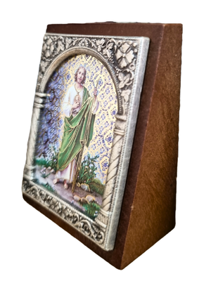 Adorno Italiano São Judas 6 cm x 5 cm-TerraCotta Arte Sacra
