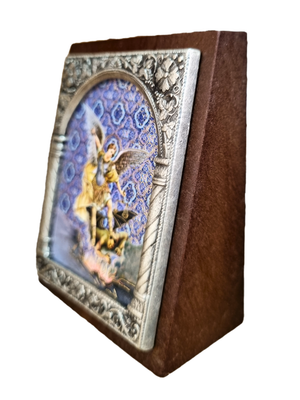 Adorno Italiano São Miguel 6 cm x 5 cm-TerraCotta Arte Sacra