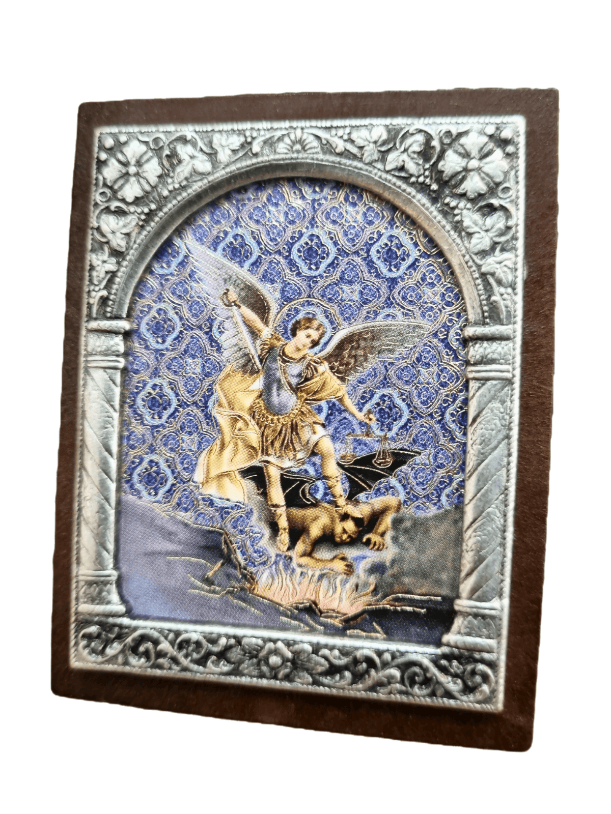 Adorno Italiano São Miguel 6 cm x 5 cm-TerraCotta Arte Sacra