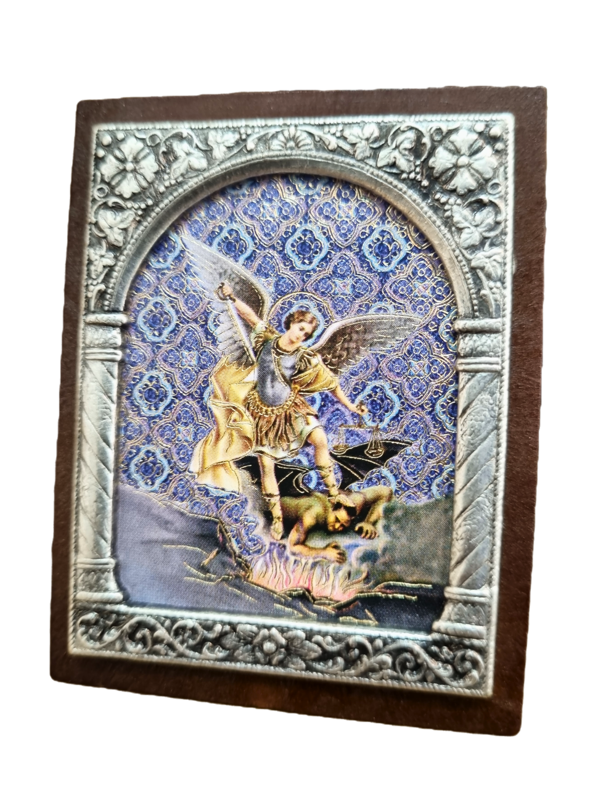 Adorno Italiano São Miguel 6 cm x 5 cm-TerraCotta Arte Sacra