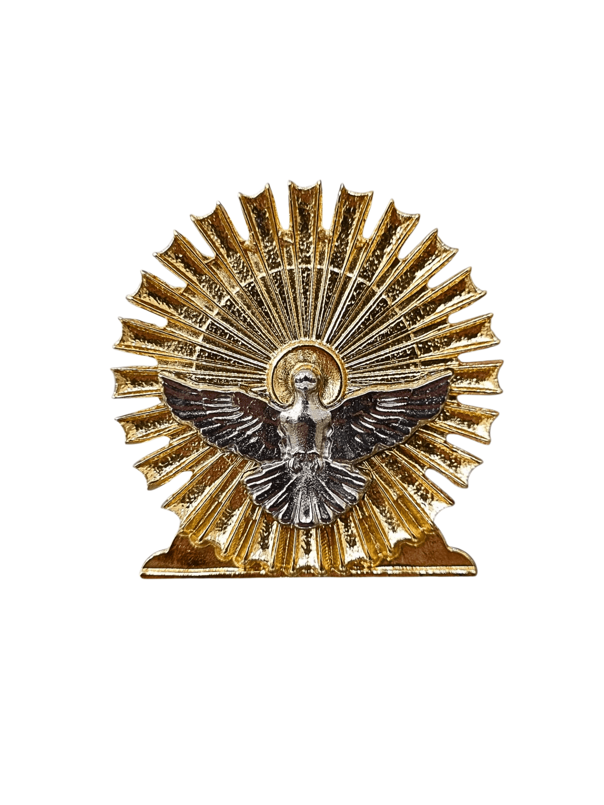 Adorno de Mesa Espírito Santo Metal Dourado 7 cm-TerraCotta Arte Sacra