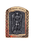 Adorno de São Miguel Dourado com Prata 6,7 cm-TerraCotta Arte Sacra
