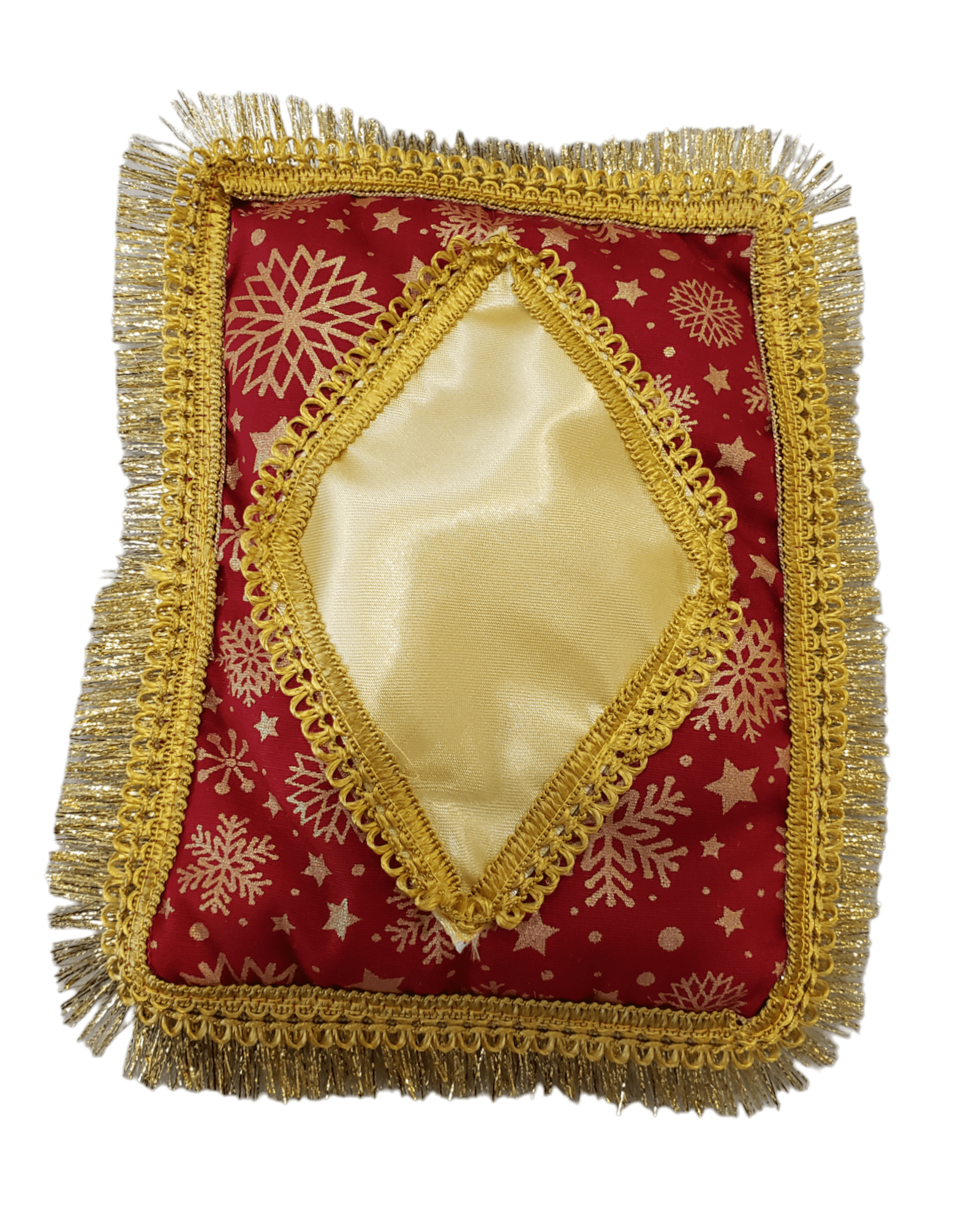 Almofada Dourada para Menino Jesus de até 18 cm-TerraCotta Arte Sacra