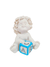 Anjo Igor com Dado Azul 7cm-TerraCotta Arte Sacra