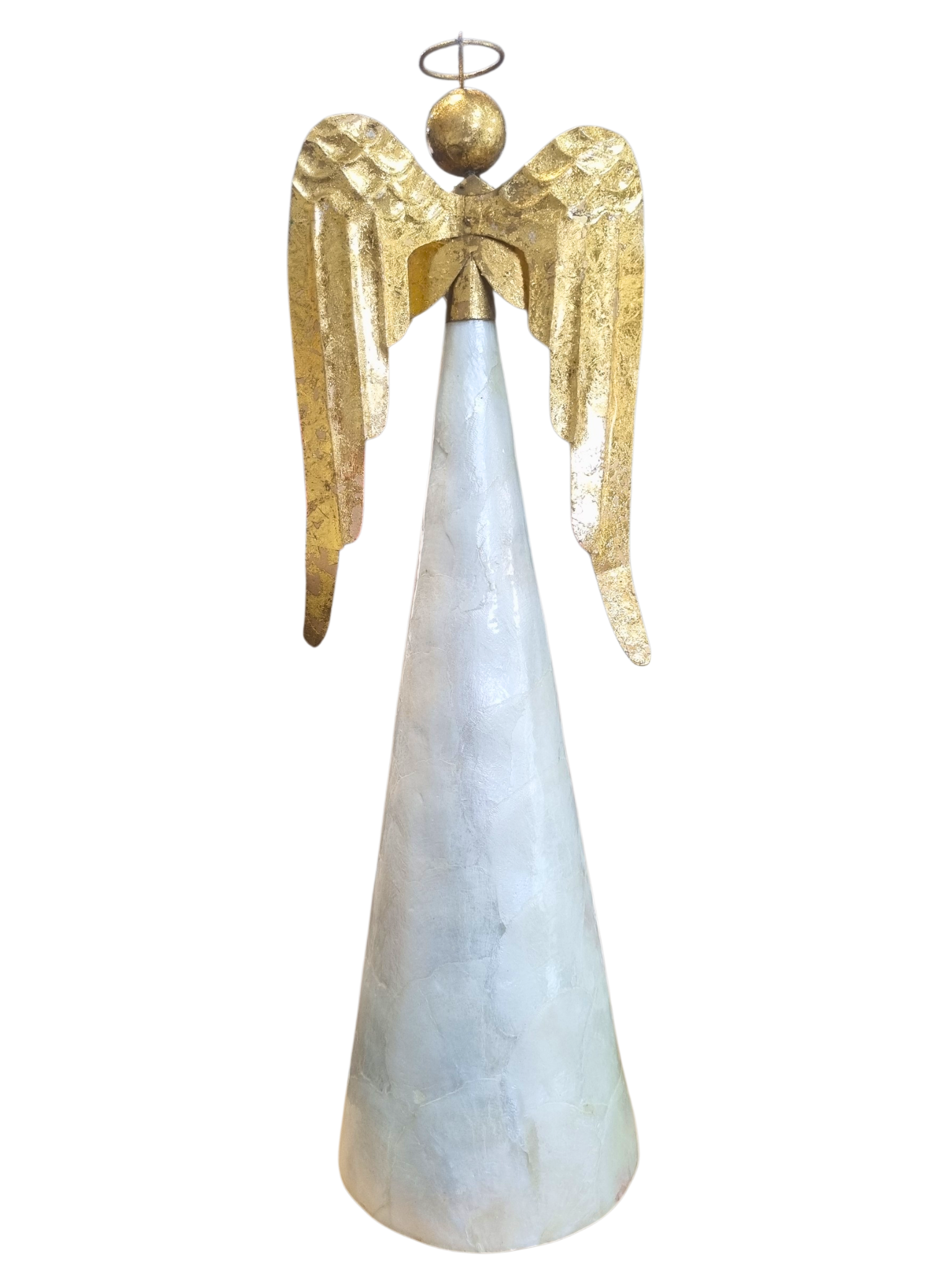 Anjo Natalino em Madrepérola 40 cm-TerraCotta Arte Sacra
