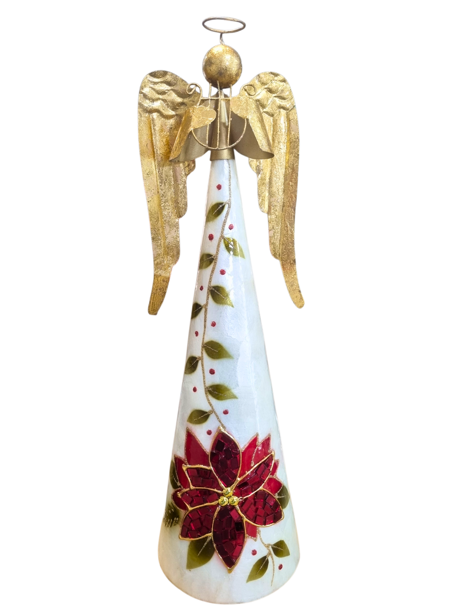 Anjo Natalino em Madrepérola 40 cm-TerraCotta Arte Sacra