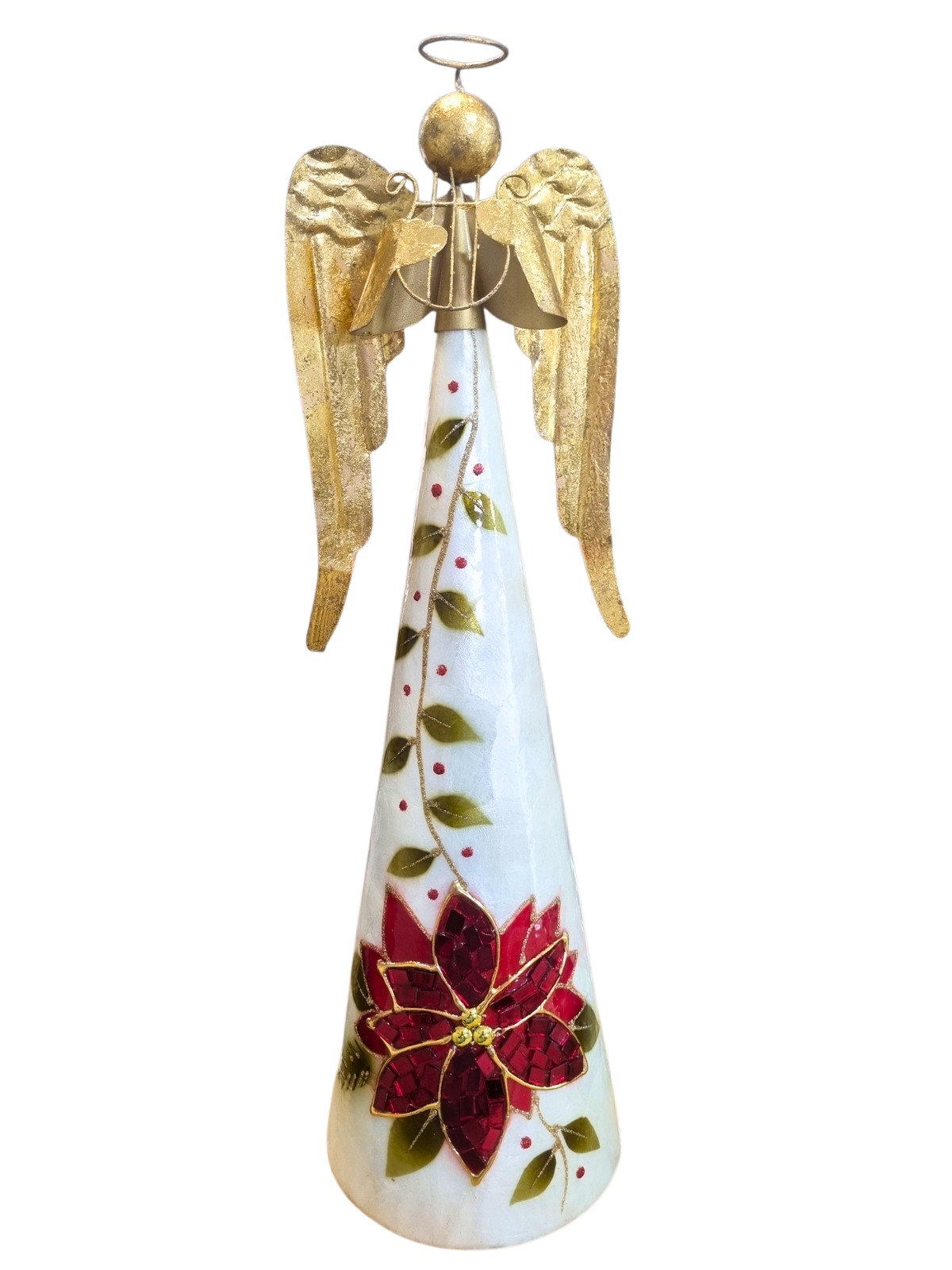 Anjo Natalino em Madrepérola 46 cm-TerraCotta Arte Sacra
