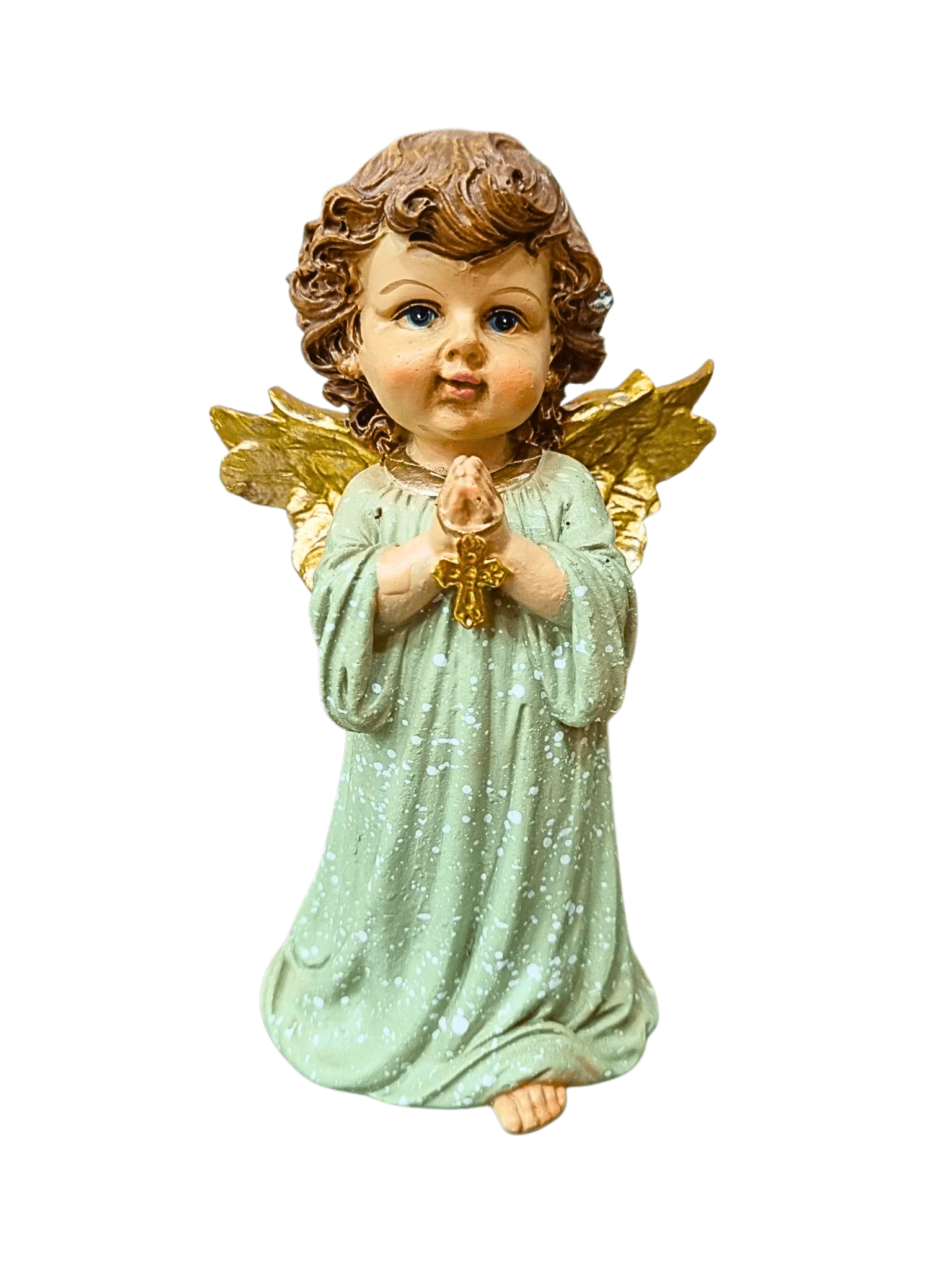 Anjo Orando em Resina 13 cm-TerraCotta Arte Sacra