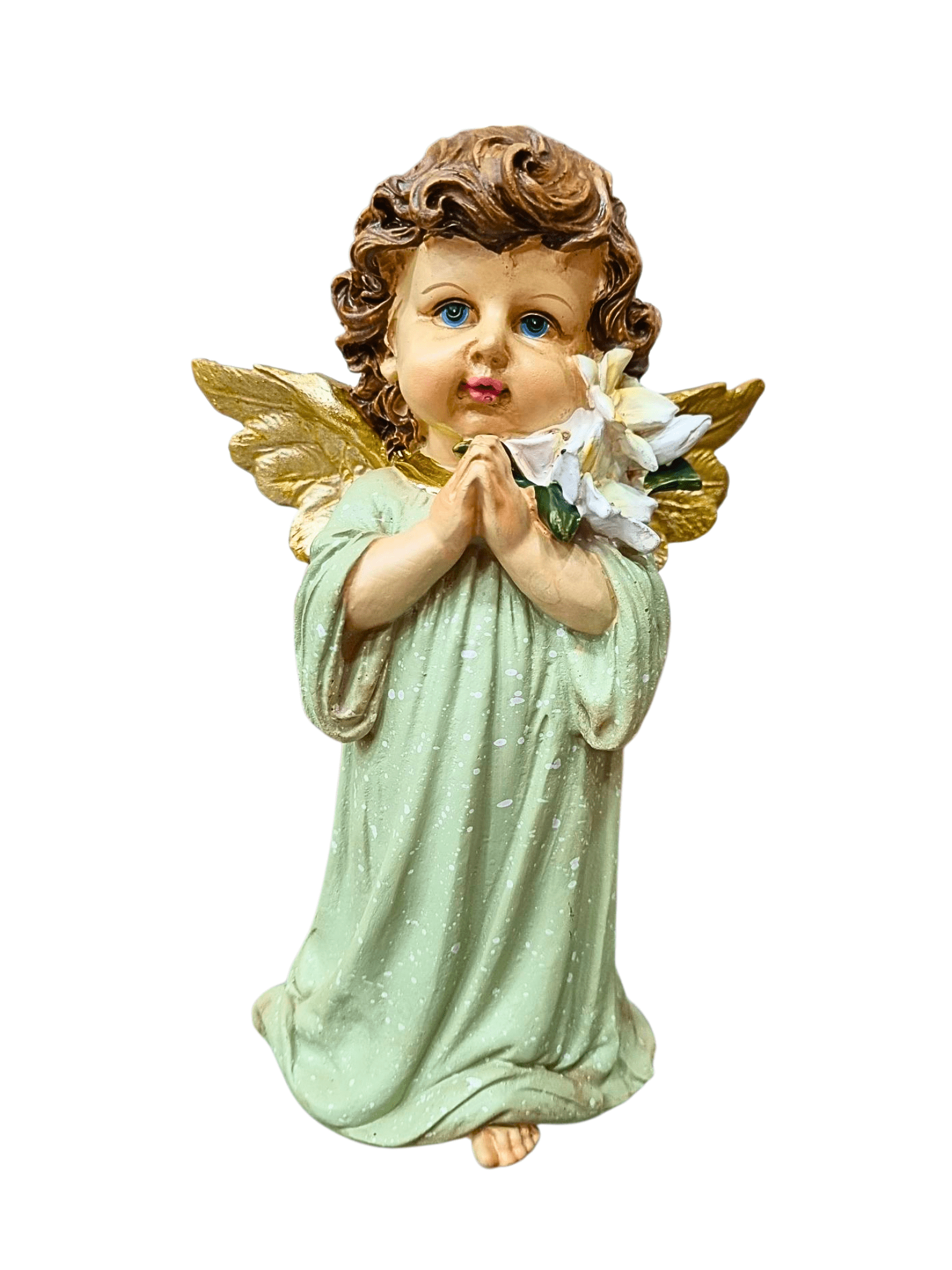 Anjo Orando em Resina 18 cm-TerraCotta Arte Sacra