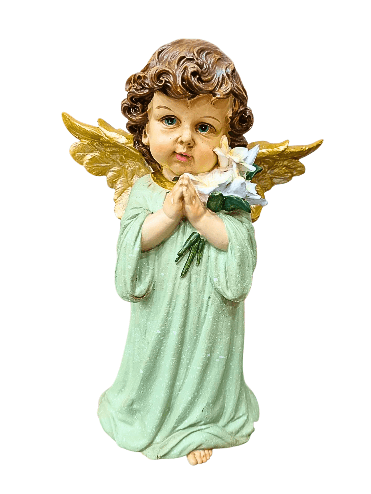 Anjo Orando em Resina 22 cm-TerraCotta Arte Sacra
