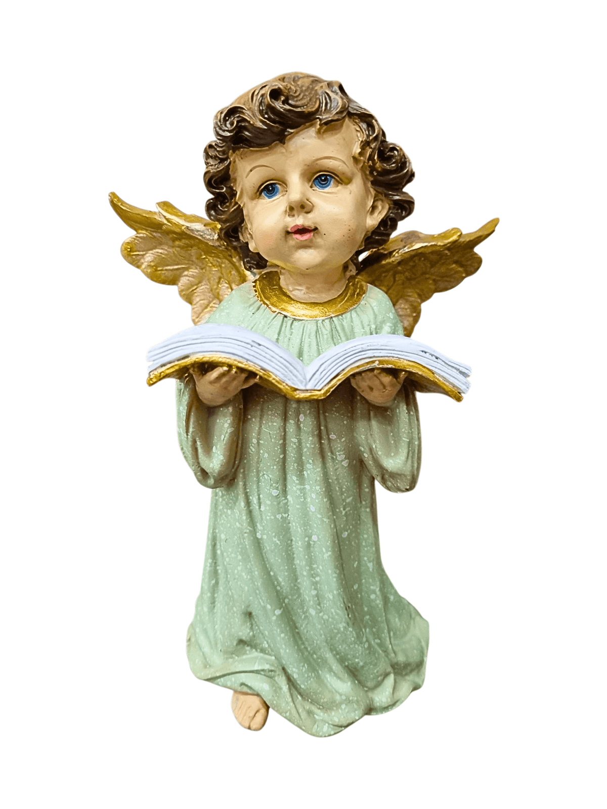 Anjo com Bíblia em Resina 22 cm-TerraCotta Arte Sacra