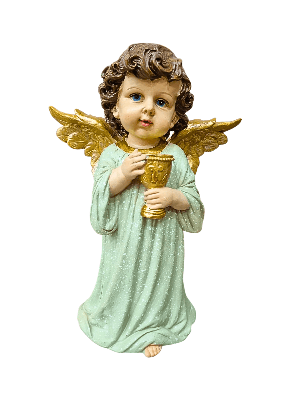 Anjo com Cálice em Resina 22 cm-TerraCotta Arte Sacra