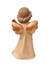 Anjo da Guarda Marrom com Bandolim em Madeira 13,5 cm-TerraCotta Arte Sacra