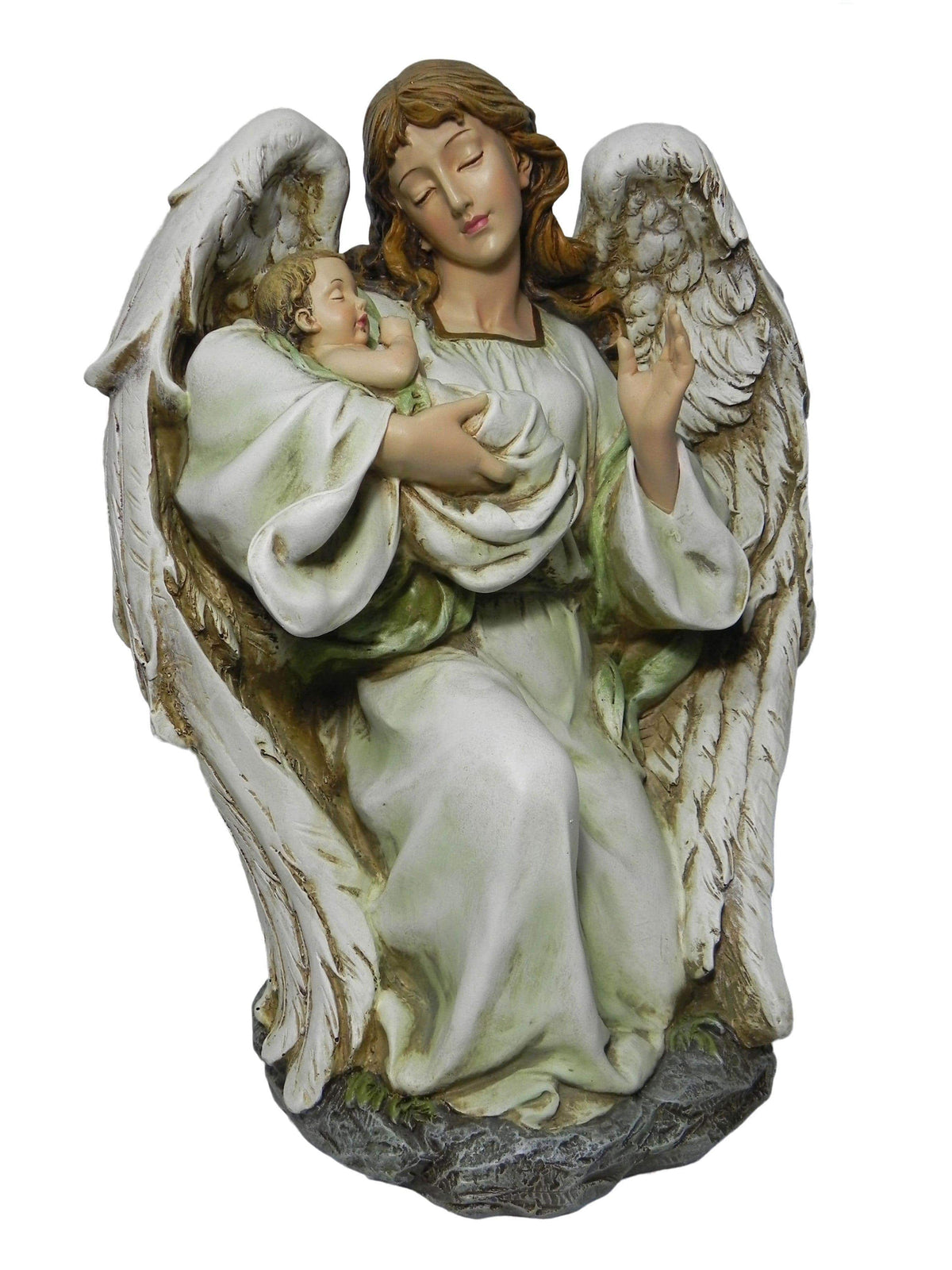 Anjo da Guarda com Bebê-TerraCotta Arte Sacra