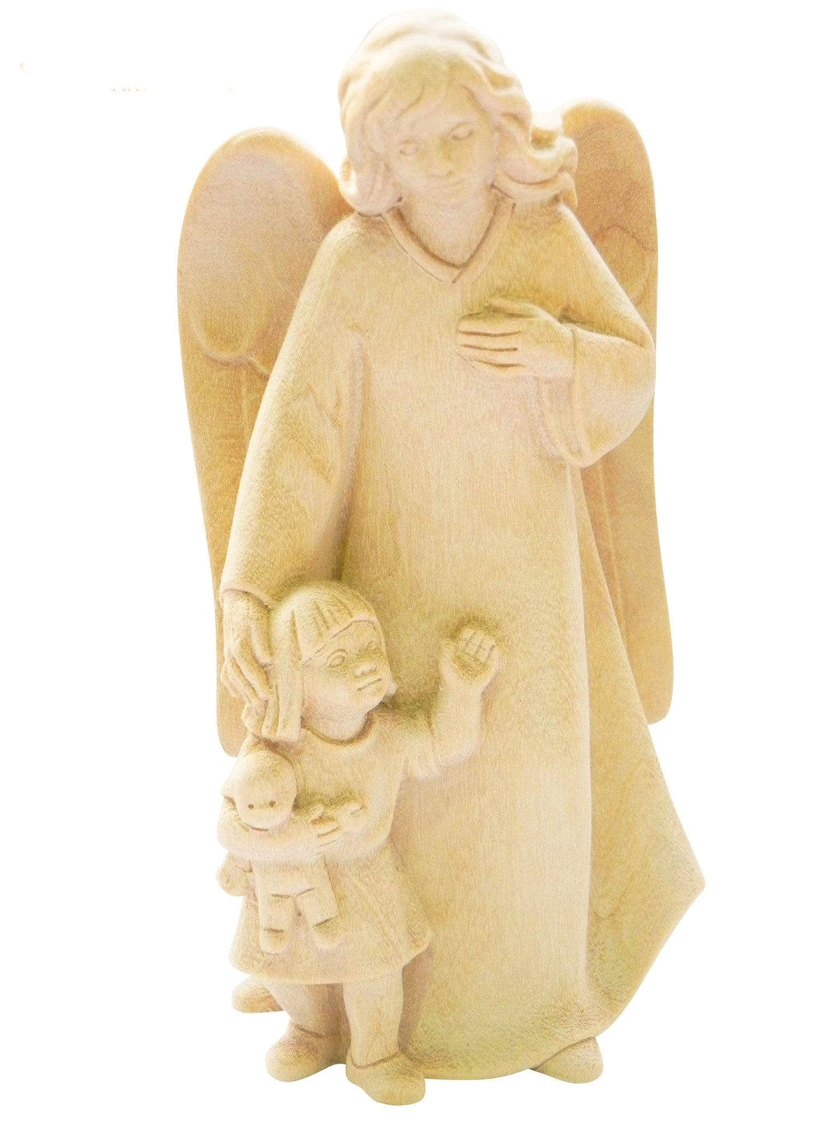 Anjo da Guarda em Madeira 11,5 cm (Para meninas)-TerraCotta Arte Sacra