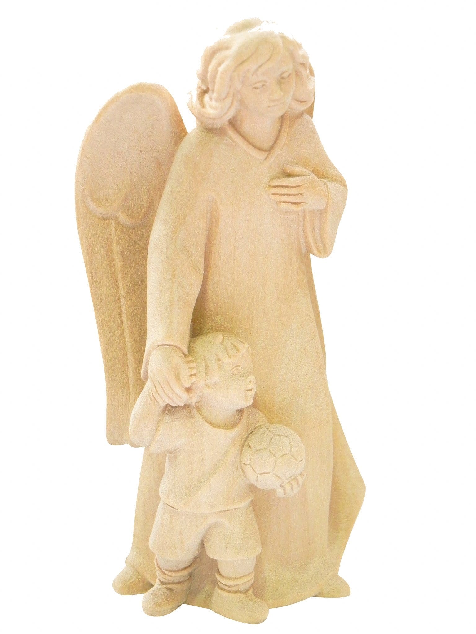 Anjo da Guarda em Madeira 11,5 cm (Para meninos)-TerraCotta Arte Sacra