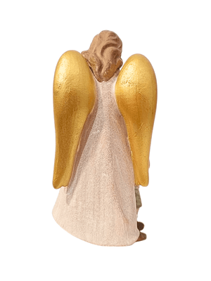Anjo da Guarda em Madeira Colorido (Para meninos) 11,5 cm-TerraCotta Arte Sacra