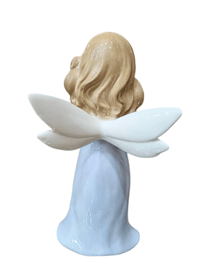 Anjo de Porcelana com Corneta 17 cm-TerraCotta Arte Sacra