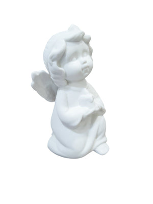 Anjo de Porcelana com Vela-TerraCotta Arte Sacra