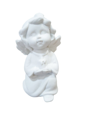 Anjo de Porcelana com Vela-TerraCotta Arte Sacra