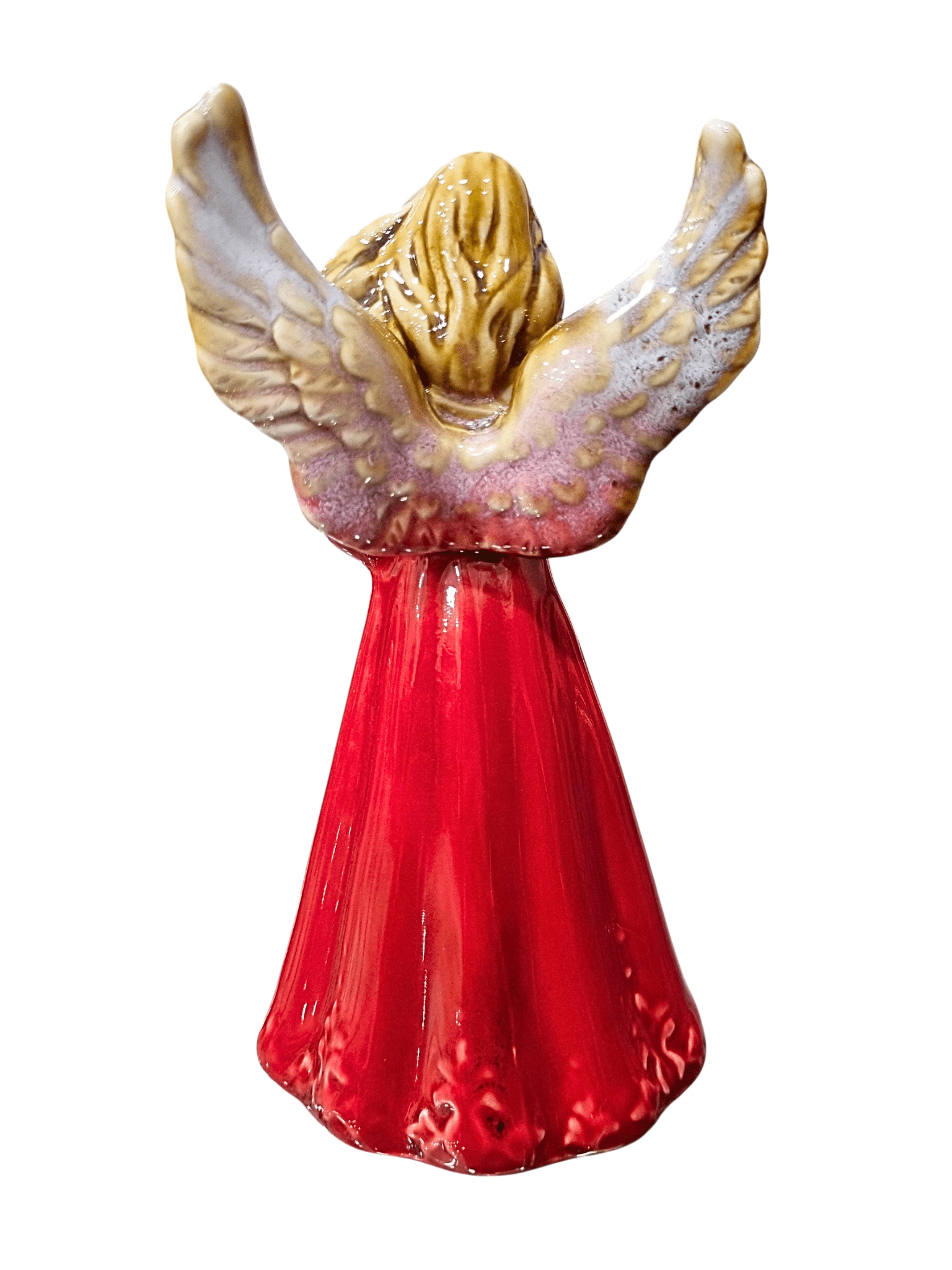 Anjo em Porcelana com Pomba 15 cm-TerraCotta Arte Sacra