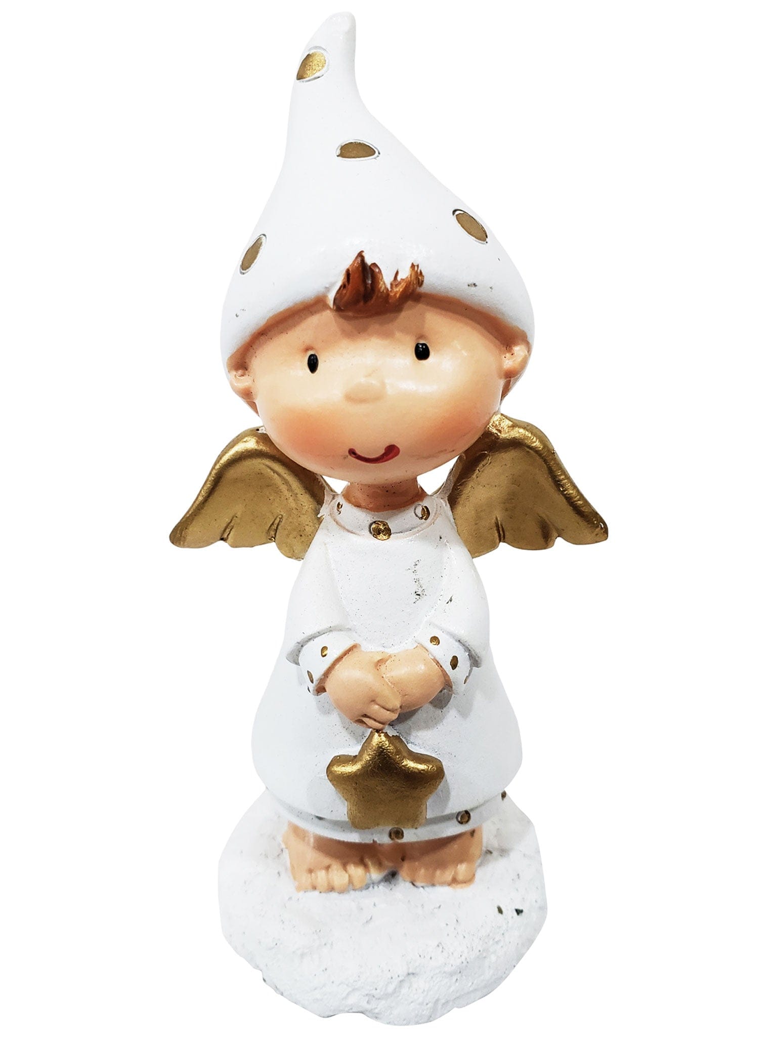 Anjo em Resina com Estrela 11 cm-TerraCotta Arte Sacra