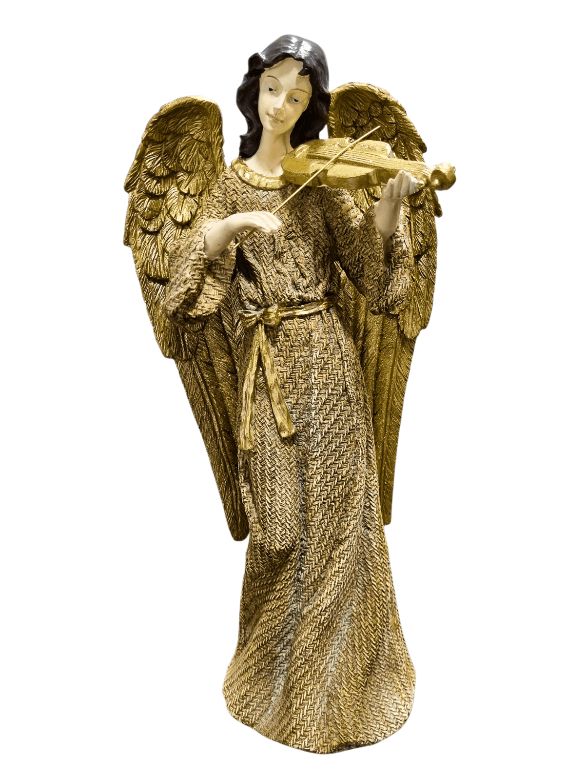 Anjo em Resina com Violino 38 cm-TerraCotta Arte Sacra
