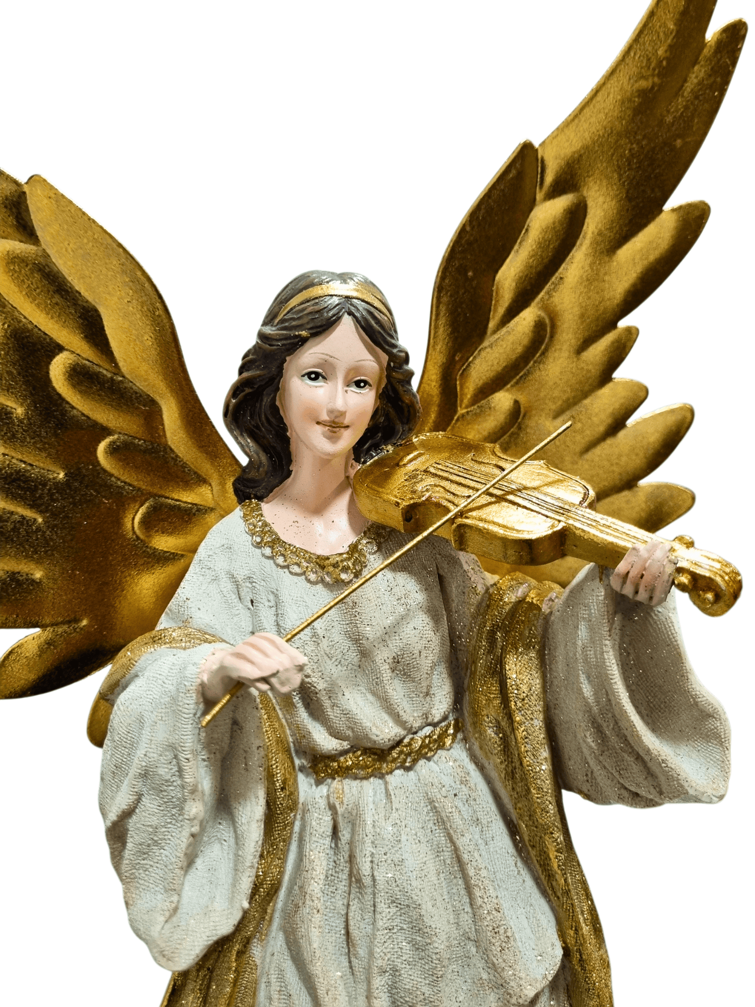 Anjo em Resina com Violino 46 cm-TerraCotta Arte Sacra