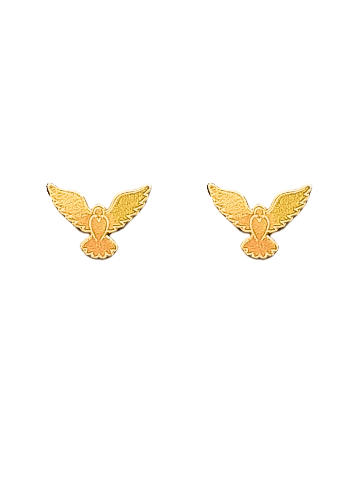 Brinco Espírito Santo em Prata de Lei 925 e Banho de Ouro 18K-TerraCotta Arte Sacra