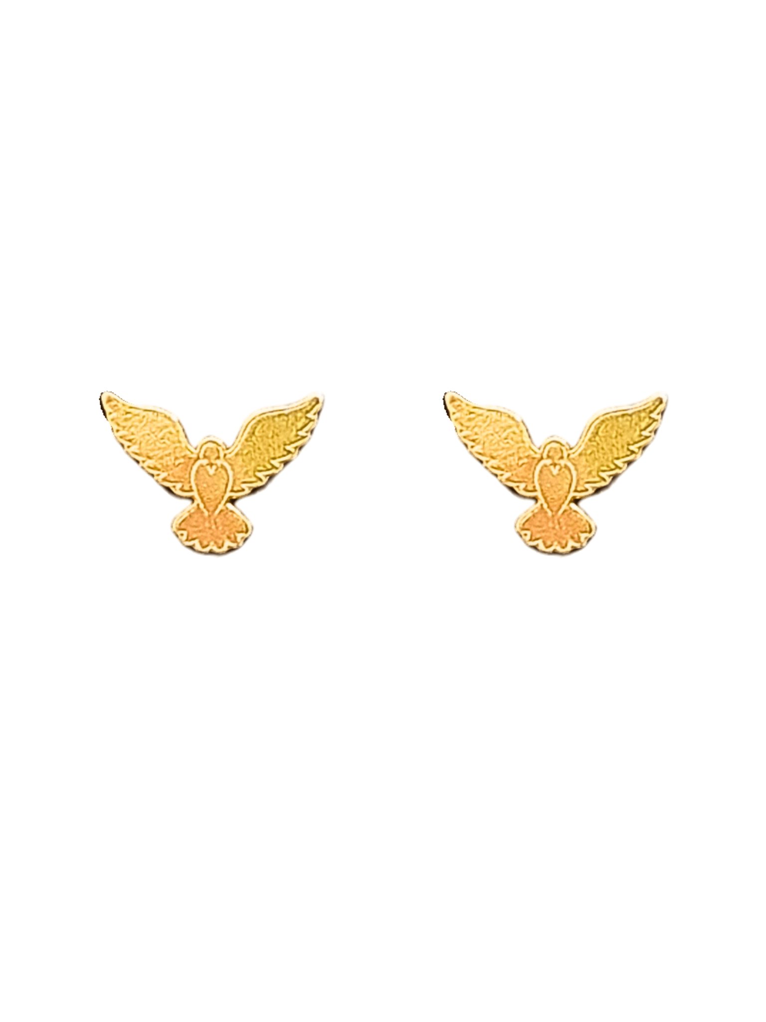 Brinco Espírito Santo em Prata de Lei 925 e Banho de Ouro 18K-TerraCotta Arte Sacra