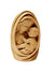 Busto Madona Clássica em Madeira 8 cm-TerraCotta Arte Sacra