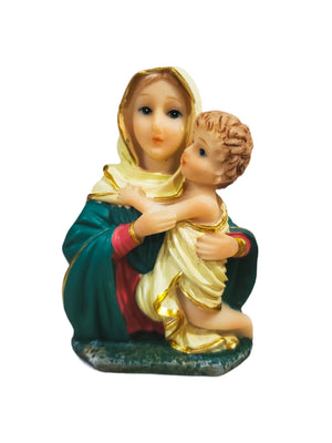 Busto Mãe Rainha em Resina 8 cm-TerraCotta Arte Sacra