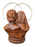 Busto da Sagrada Família em Resina 20 cm-TerraCotta Arte Sacra