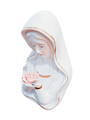 Busto de Nossa Senhora em Porcelana 19 cm-TerraCotta Arte Sacra