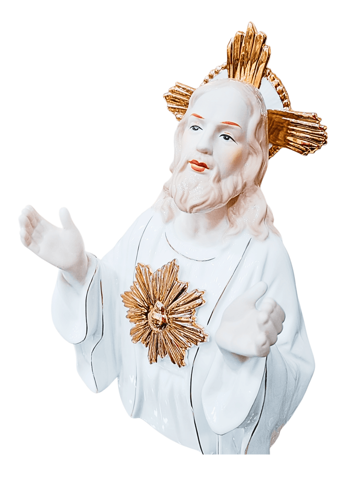 Busto do Sagrado Coração de Jesus em Porcelana 25 cm-TerraCotta Arte Sacra