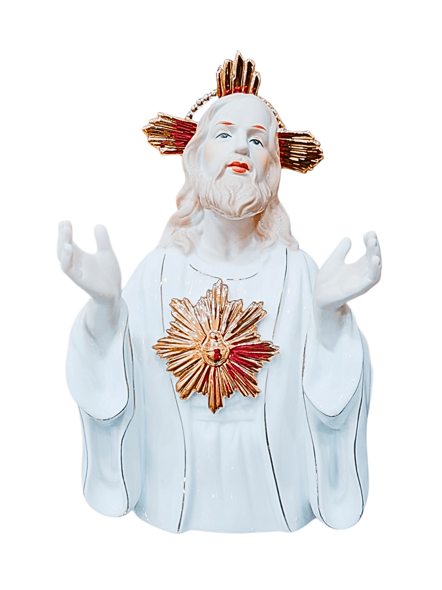 Busto do Sagrado Coração de Jesus em Porcelana 25 cm-TerraCotta Arte Sacra