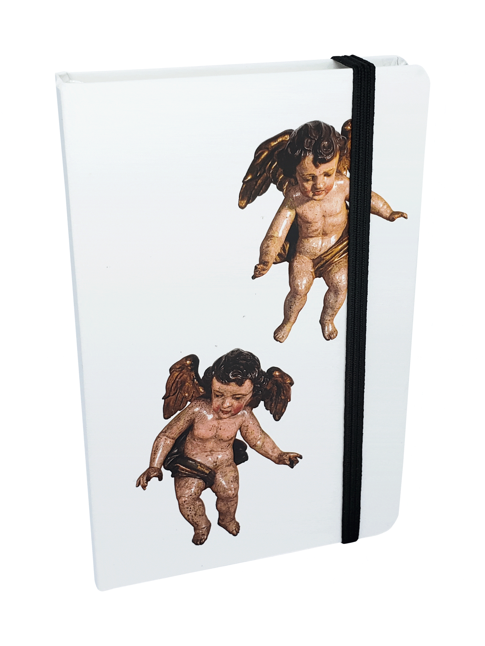 Caderneta Mini Aquarela Par de Anjos - Século XVIII-TerraCotta Arte Sacra